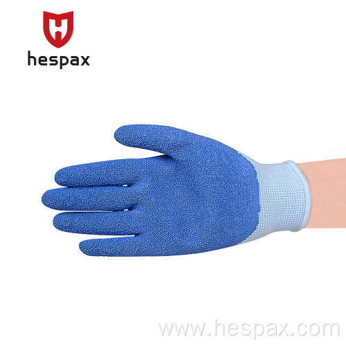 Hespax Wholesale Kids Anti-slip Latex Rubber Coated Gloves